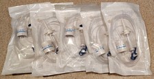 Set of 5 - Individually Sealed IMED I.V. Administration Set 20 Drops ml W/REGULA