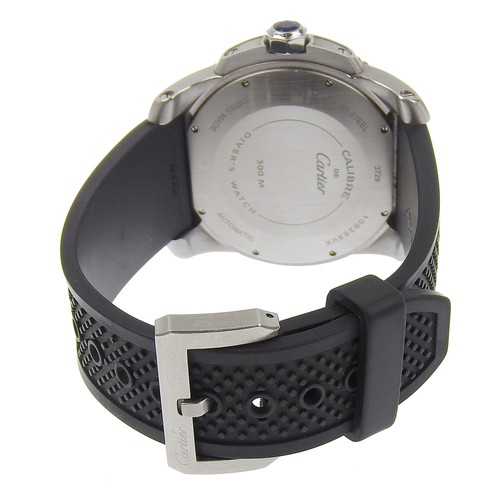 CARTIER Caliber diver Watches W7100056 blackDial Stainless Steel/rubber Me... - Picture 5 of 8