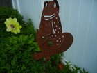 FROG DECORATION METAL 15" TALL X 12"WIDE 1/8" THICK CONTURED FEATURES — photo 6