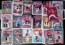 (175) CARD Bowman 1st + RC Lot Andrew Abbott Cincinnati Reds Baseball mlb