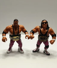 WWF Hasbro Scale Custom 3D Printed Resin Hart Foundation With Classic Tag Titles