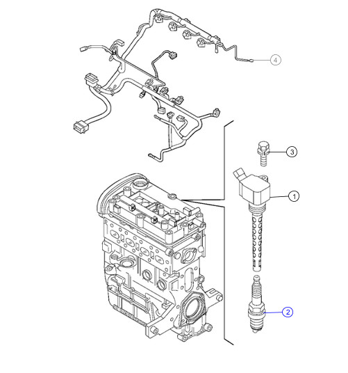 Genuine ALFA ROMEO Spark Plug 68122874AA
