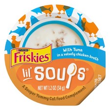 Purina Natural, Grain Free Lickable Cat Treats Lil&rsquo; Soups With Tuna in Chicken B