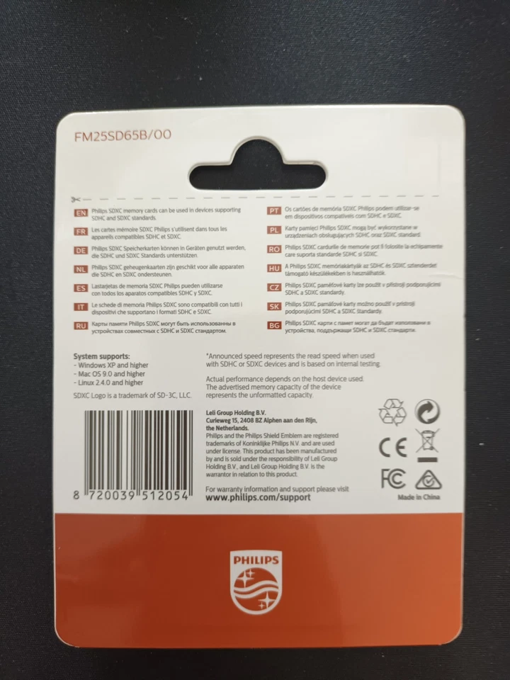 SD Card 256GB U3 UHS-I V30 4K Class 10 SDXC SDHC A1 Philips Ultra PRO 100MB/s - Image 2 of 2
