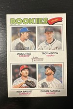 2026 Topps Heritage - Quad Rookies Troy Melton, Jack Little, Nick Raquet #387 RC