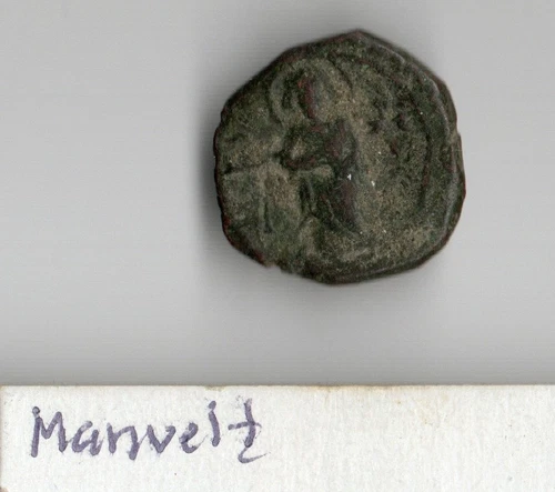 Byzantine bronze coin manuel tetarteron sear 1969
