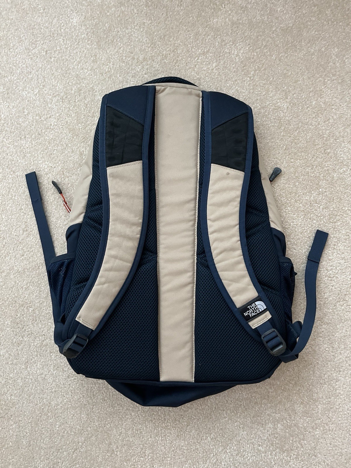 The North Face Haystack Backpack Daypack Tan Navy… - image 2