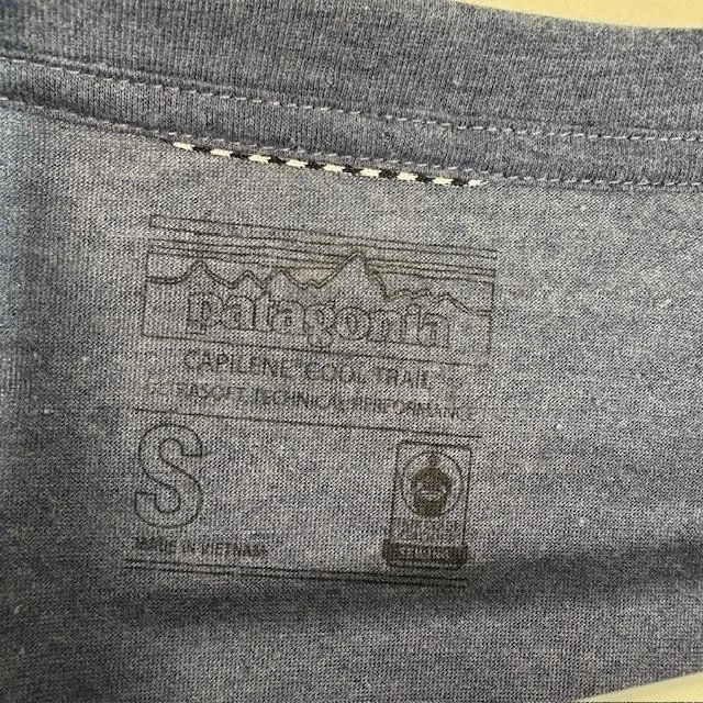 Patagonia Shirt Womens Small Blue Capilene Cool Trail Long Sleeve Hiking Active - Image 3 of 4