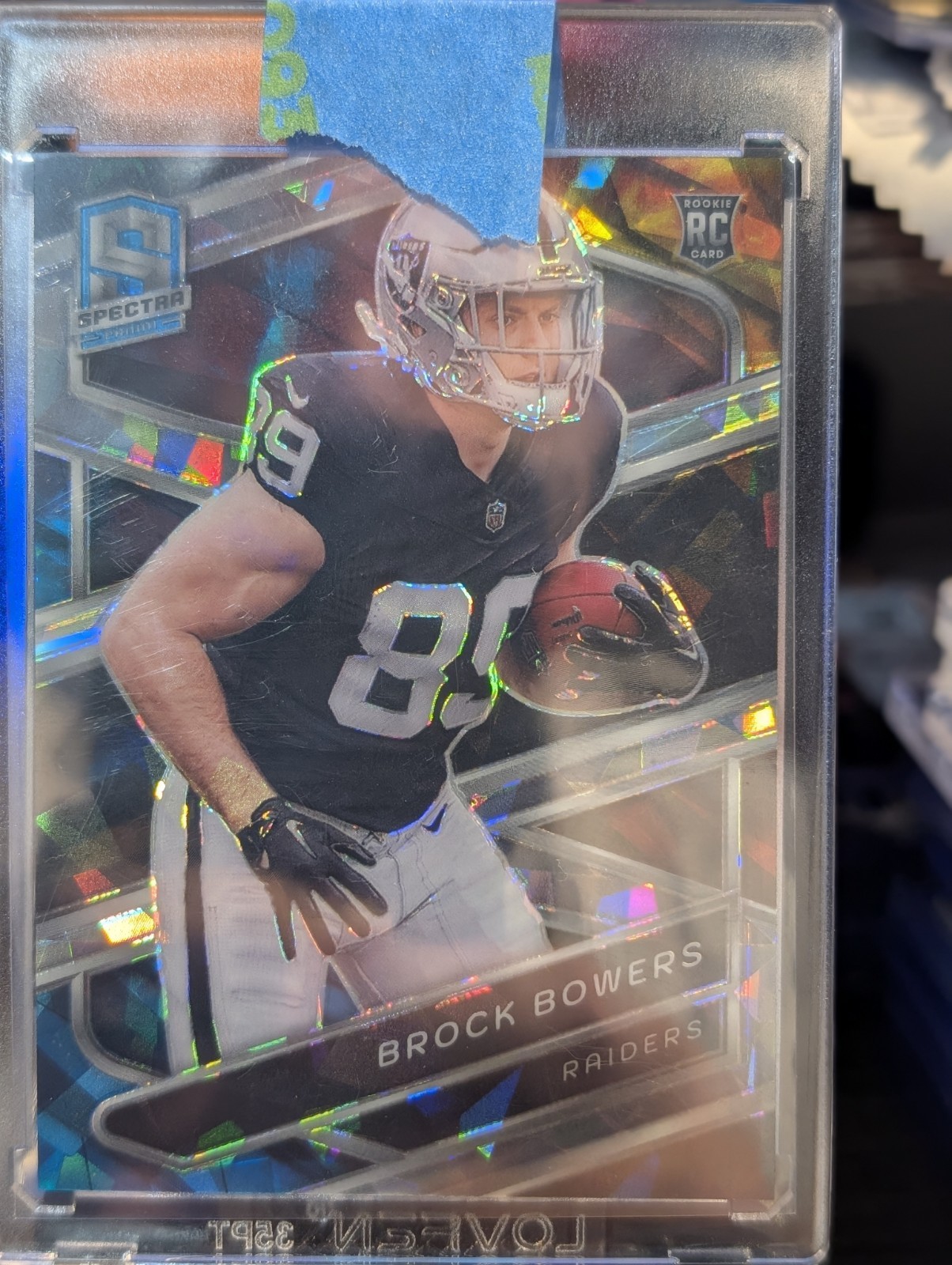 2024 Panini Spectra - Brock Bowers #8 Astral Prizm /40 (RC)
