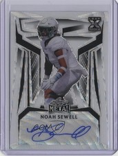 2023 Leaf Metal Pre-Production Proof White Wave 1/1 Noah Sewell #BA-NS2 Auto s5q
