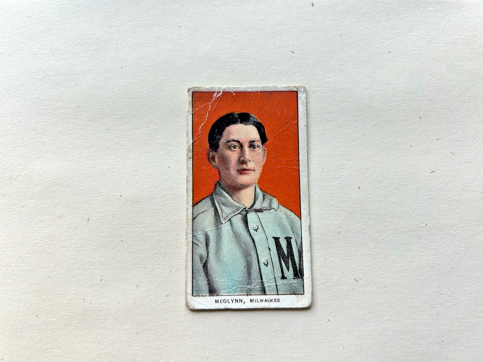 1909 T-206 Piedmont 350 AAA Milwaukee Brewers Stoney McGlynn (G/VG)Tobacco Card