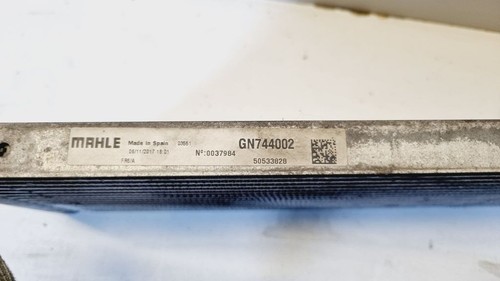 2018 Alfa Romeo Giulia V6 Transmission gearbox oil cooler 50533828 - Picture 3 of 5