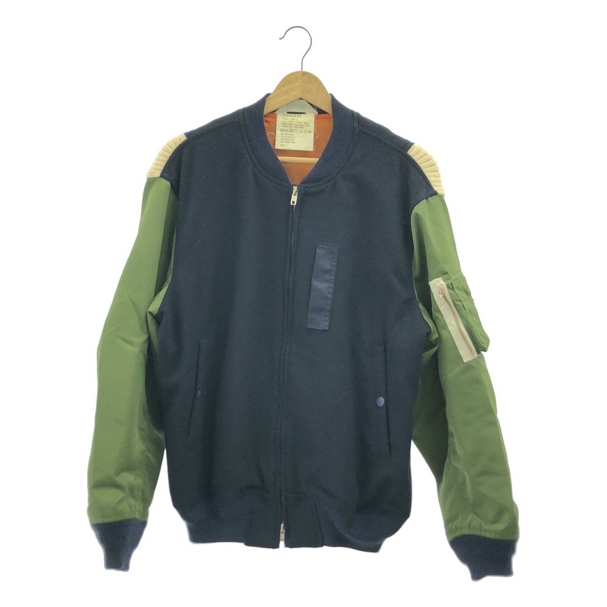 Digawel / Different Material Bomber Jacket - image 1