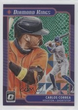 2021 Donruss Optic Diamond Kings Green Dragon Prizm 26/88 Carlos Correa #12 0nr3