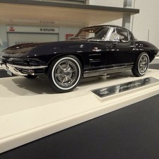 1:18 Norev Chevrolet Corvette Sting Ray Coupe 1963 Daytona Blue - Limited 200 Pc