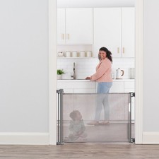 Retractable Baby Gate, Expands Up To 50" Wide, Includes Wall Mounts, for Doorway