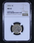 1915 Buffalo Nickel - 5c NGC MS62 - Rainbow Toned 🌈