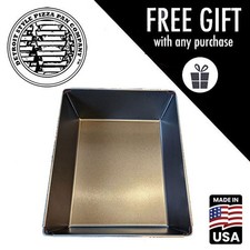 Detroit Style Pizza Pan 10 X 8 Authentic Commercial Steel Deep Dish Pan