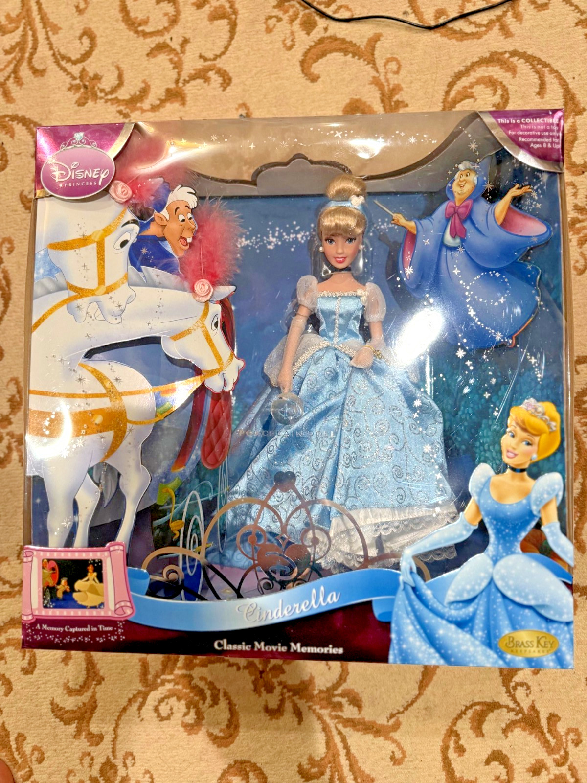 Disney Cinderella Classic Movie Memories Porcelain Doll Bras