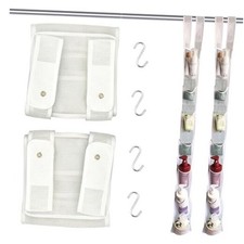 Mesh Shower Caddy Hanging,Hanging Organizer with 7 Pockets,Made of White-2Pack