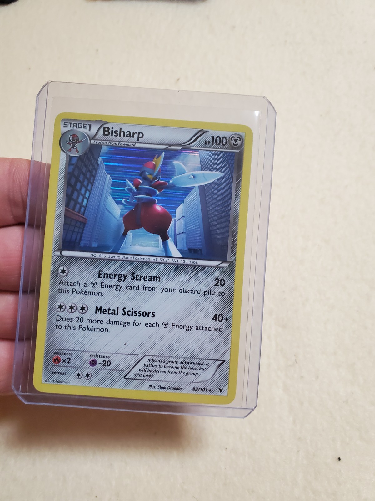 LP/NM Pokemon Noble Victories #82/101 Holo Rare Bisharp (82)