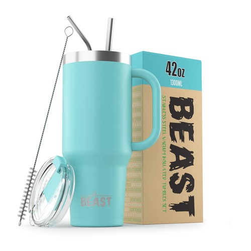 Beast 42 oz Tumbler Stainless Steel Vacuum Insulated Coffee Ice Cup Double Wa...