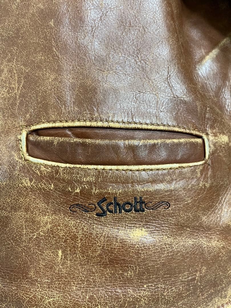 80s Schott Leather Down Jacket - image 3