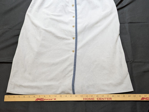 Abito da hostess donna vintage Leslie Fay grigio piqué mod navy taglia small - Foto 14 di 19