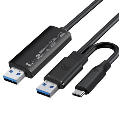 1X(Sync-Datenlink, Maus, Tastatur, Share-Link, USB 3.0+Typ C, PC zu PC, Net5579