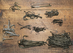 Lot of 150+ Vintage Fishing Hooks Various Sizes