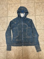 Lululemon Scuba Hoodie in blue with a "Wee Are From Space" Women's Size 8