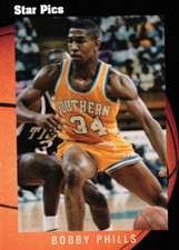 Bobby Phills 1991 Star Pics Flashback Southern University Basketball Card