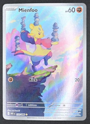 Mienfoo 133/086 Pokemon TCG Scarlet & Violet Sv: White Flare Full Art NM