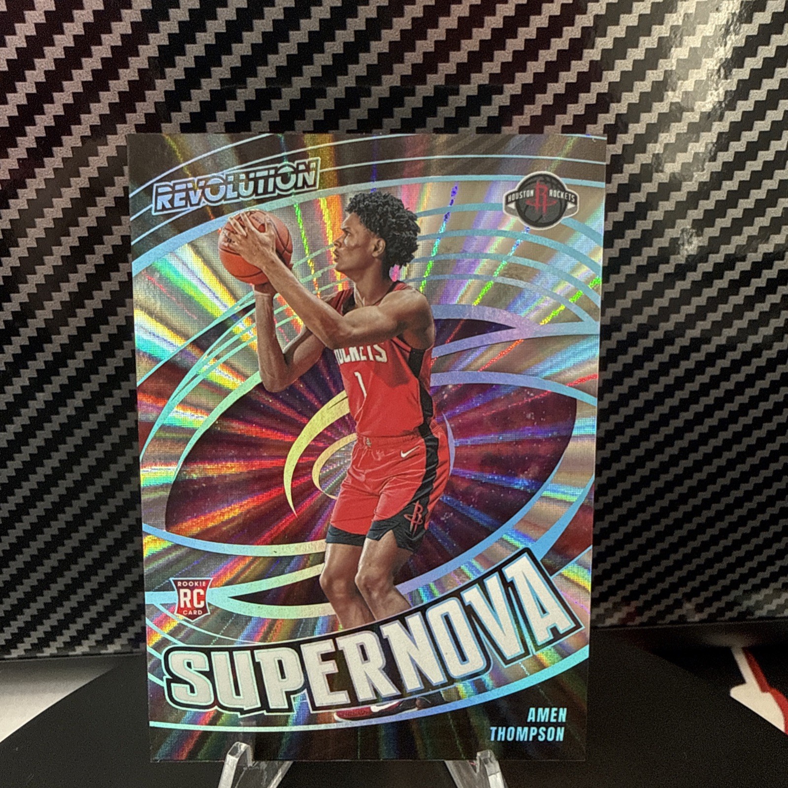 2023-24 Panini Revolution - Supernova Amen Thompson #7 Sunburst /75 (RC)