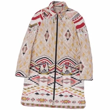 Leonard PARIS COAT REVERSIBLE ALL-PATTERN SILK FILLED OUTERWEAR Used MOLO-0
