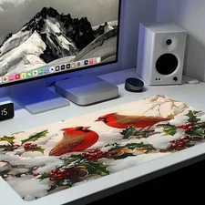 15.7x35.4 inch Large Gaming and Office Desk Mat-Non-Slip Rubber Base & Surface,