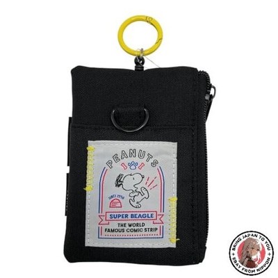 Marimo Craft SNOOPY Neon Series Retractable Pass Pouch - Snoopy Pass Case Card
