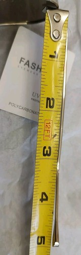 NWT Blue Lens Aviator Sunglasses W/Silver Frames UV 400 Polycarbonate So Pretty  - Picture 11 of 14