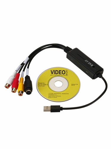 USB 2.0 video audio capture RCA adapter VHS to DVD HDD TV Converter card win 10 - Afbeelding 2 van 5