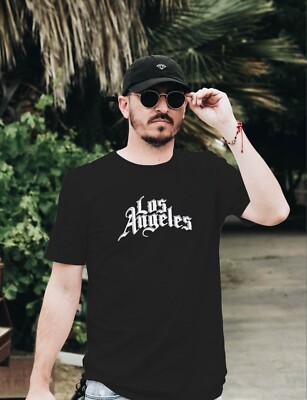Men's Los Angeles T-Shirt 100% Cotton Heavy Blend Adult & Kids Big Size S to 5XL
