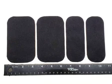 4-PK Mil-Spec black Cordura 1000D *SEW ON* Fabric Repair Kit Patch Set