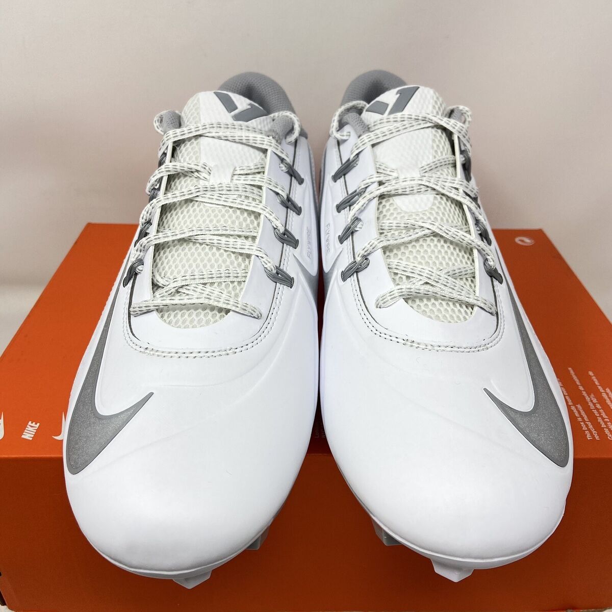 Nike Vapor Edge 360 VC White Sliver Men's Football Cleats Nike Vapor Edge 360 VC White Sliver Men's Football Cleats