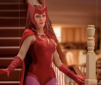 SCARLET WITCH DELUXE  1/10 Art Statue Iron Studio Wanda Vision Marvel X Men Hero