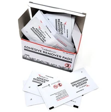 Adhesive Remover Wipes Sterile Box of 100 First Aid Medical Travel Kit Supplies