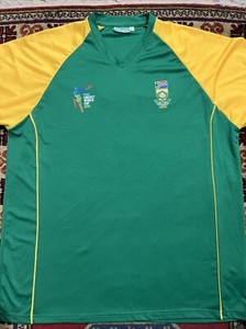 Cricket Team ICC World Cup 2015 South Africa Jersey Shirt Top Men's Sz Large