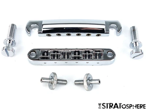 Gibson SG Standard Model * Tune-O-Matic Bridge Tailpiece Studs, Aluminum/Chrome