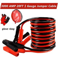 Auto Jumper Cables 1 Gauge 3000amp 20ft Automotive Booster Cables For Car Van
