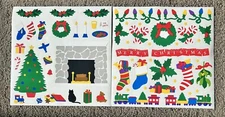 Vintage 1990’s Mrs grossman christmas sticker decorating sheets - good condition
