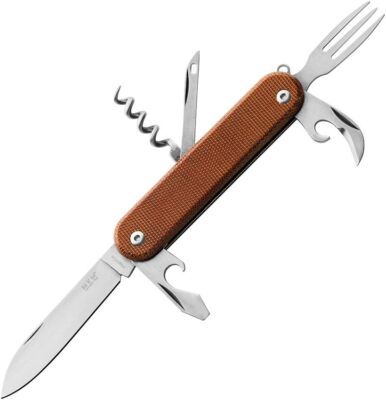 MKM-Maniago Knife Makers Malga Multipurpose MagnaCut Steel Blade Micarta Handle