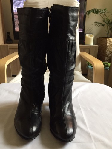Cuero Negro Botas Mujer Perlato Bis Excelente Estado Tamaño: 36 | eBay
